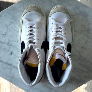 Nike hi top Blazer. Black and white